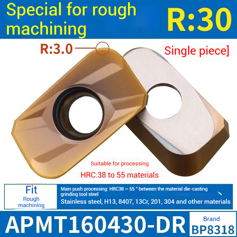 1025-CNC Milling Inserts APMT1135 Milling Blade 1604 Milling Head for Aluminum Alloy R0.8 Coated Rough Milling Machine Tool Pellets Shandong Denso Pricision Tools Co.,Ltd.